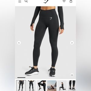 Gymshark 2.0 vital seamless leggings black marl